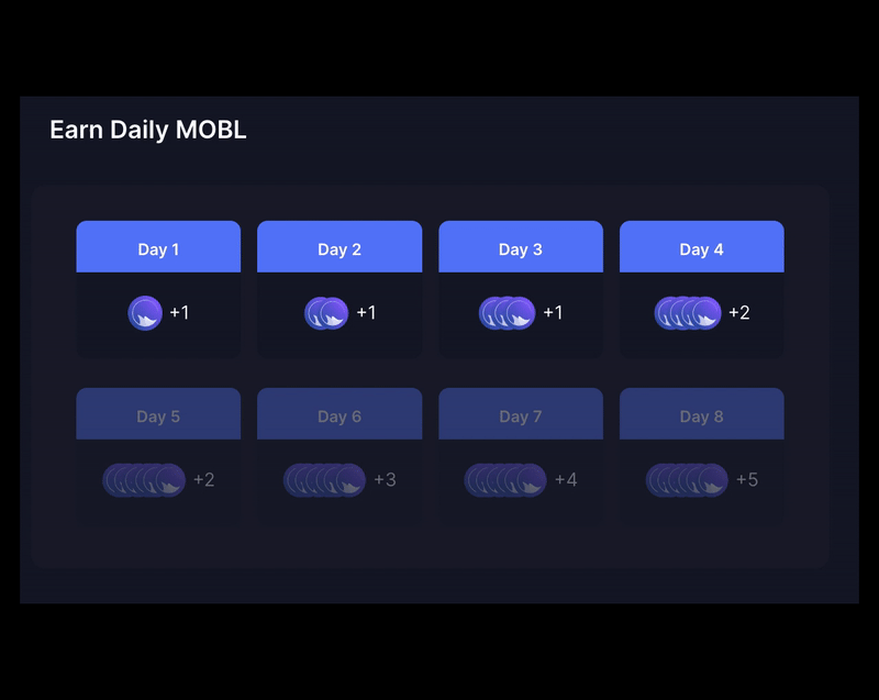 Earn daily $MOBL