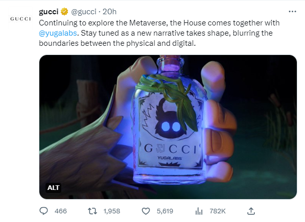 Gucci Tweet 