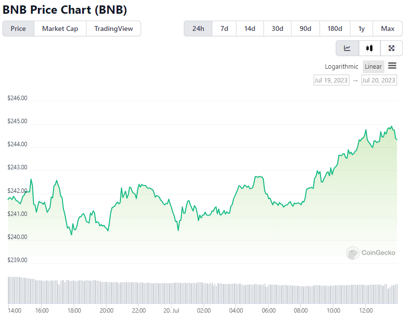 BNB Price Chart