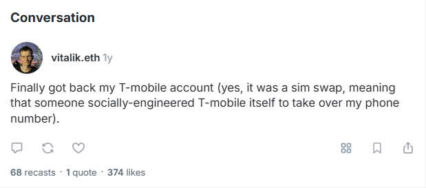 Vitalik Buterin on Farcaster